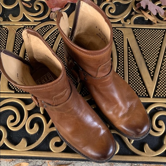 Frye Phillip Harness Cognac Bootie - Picture 2 of 8